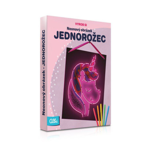 Vyrob si - Neónový obrázok: Jednorožec Albi