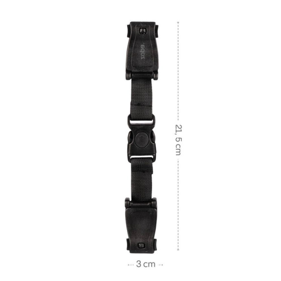 Zámok bezpečnostných pásov pre autosedačky Deluxe Black Zopa