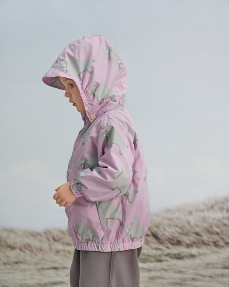 Vetrovka Shells Sea Tot Pink Leokid