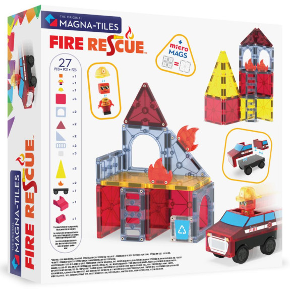 Magnetická stavebnica Fire Rescue 27 dielov