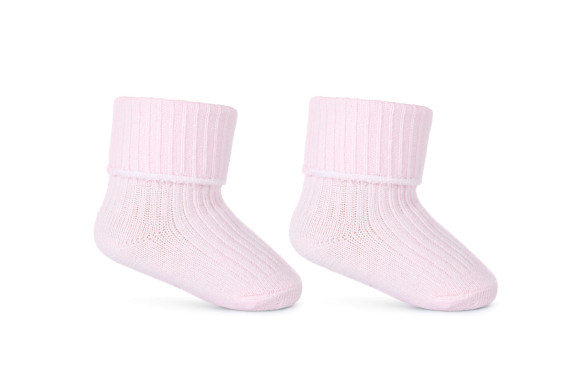 Dojčenské ponožky vyhrňovacie ružové Be Snazzy