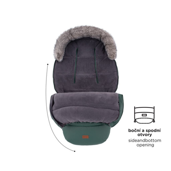 Set zimný fusak Comfy 4 v 1 + rukavice na kočík Furry Petite & Mars