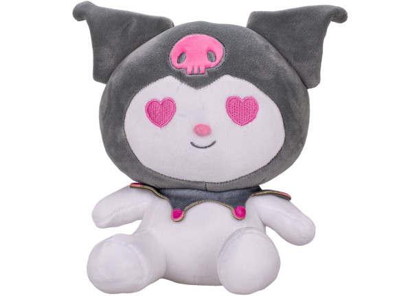 Kuromi plyšová 22 cm spandex sediaci My Melody & Kuromi