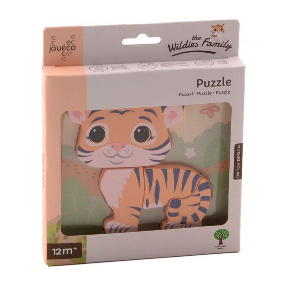 The Wildies Family drevené mini puzzle