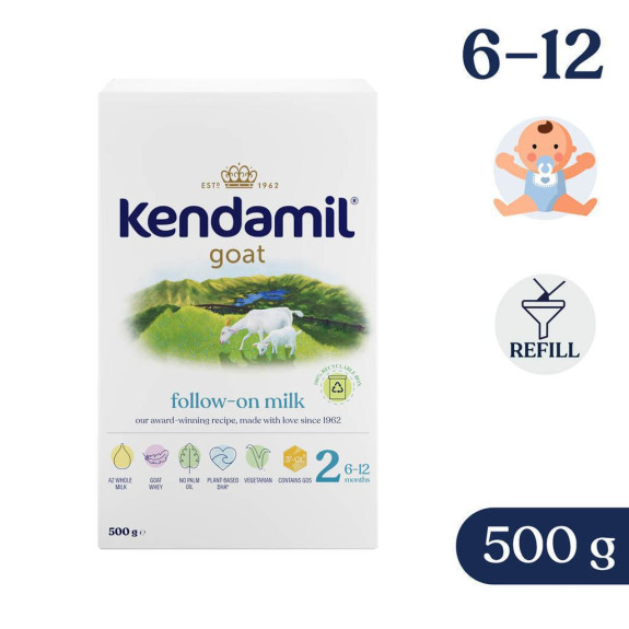 Kozie pokračovacie mlieko 2 (500 g) Kendamil EXPIRÁCIA 11/2026