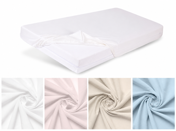 Chránič matraca s PU záterom jersey 80 x 160 x 10 BabyMatex