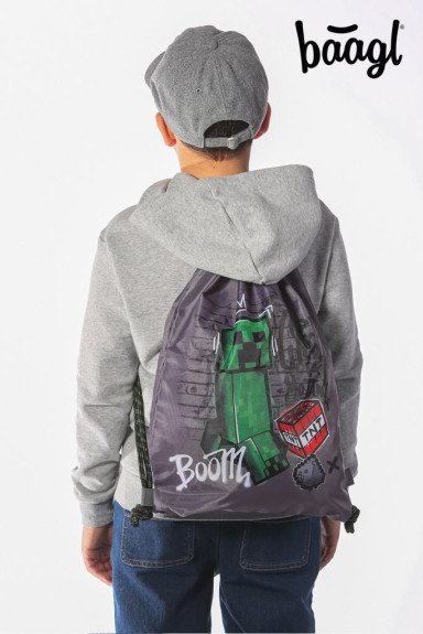 Set 3 Skate Minecraft TNT: Batoh, Etue, Vrecko Baagl