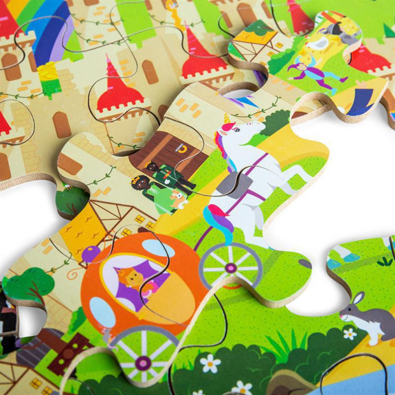 Puzzle Fantasy svet Bigjigs Toys