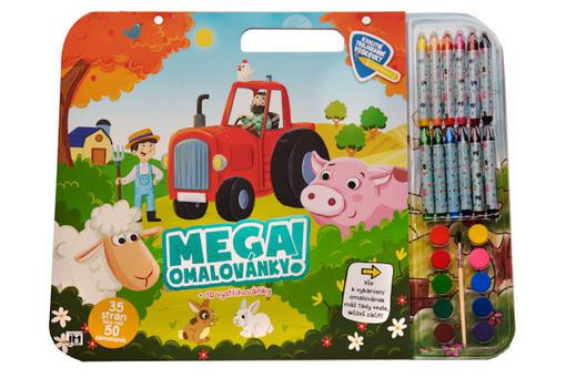 Mega omaľovánkový set - Farma