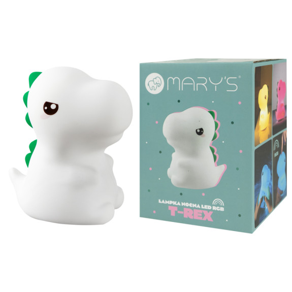 LED silikónová nočná lampička Rgb - T-Rex Mary's