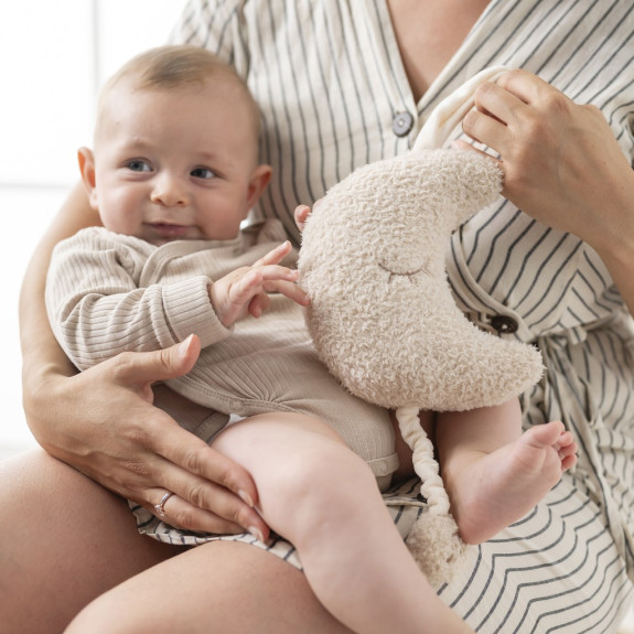 Hračka hudobná Teddy nechtík Nattou 25 cm, 0 m+