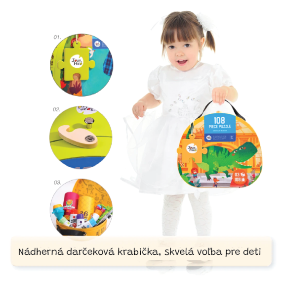 Puzzle Múzeum dinosaurov 108 ks Jarmelo