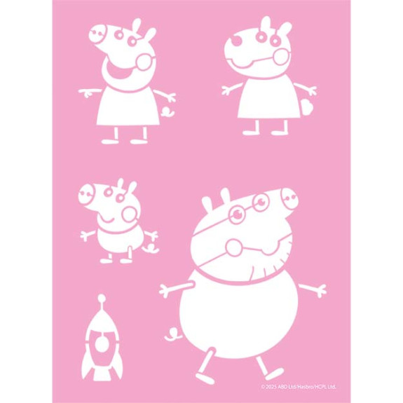 Omaľovánky s fúkacími fixami Prasiatko Peppa