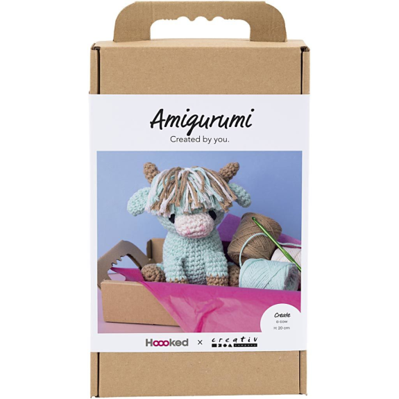 Sada na háčkovanie kravička Amigurumi
