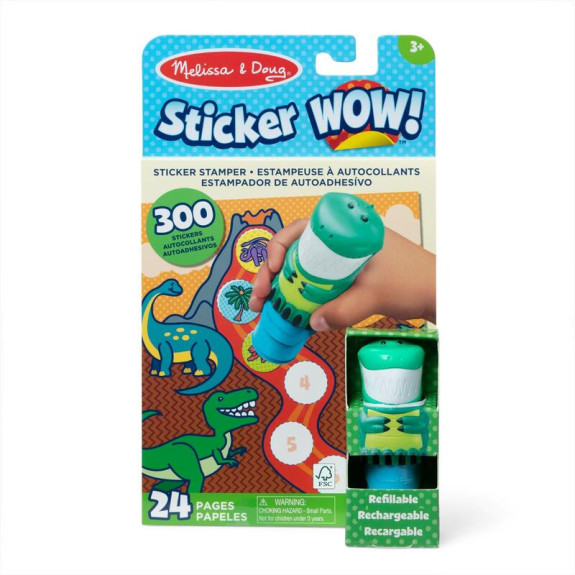 Sticker WOW! Obrázková knižka s pečiatkovačom - Dinosaurus