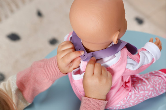 Podbradník s nacvakávacími ozdobami BABY born
