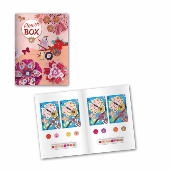 Djeco Luxusný výtvarný set - kvetinová záhrada