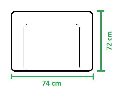 Prebaľovacia podložka na komodu mäkká, mix farieb 74x72