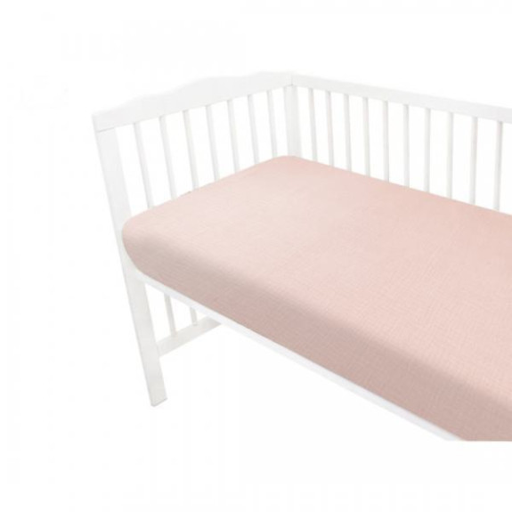 Mušelínové prestieradlo do postieľky 60 x 120 cm Nature double Baby Nellys