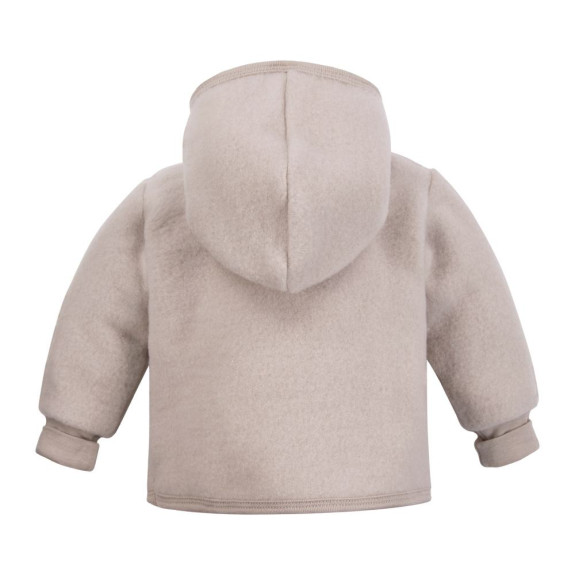 Merino detská fleecová bunda béžová Eevi