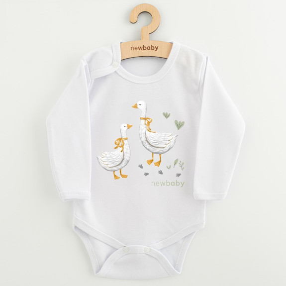 Detské body s potlačou New Baby Husičky