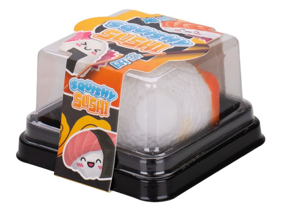 Squishy Sushi Kawaii kamarát 5 cm – mačkacia antistresová hračka 1 ks