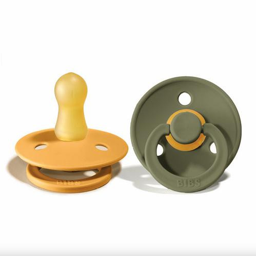 Cumlíky kaučuk 2 ks 0-6 mesiacov Colour Bibs