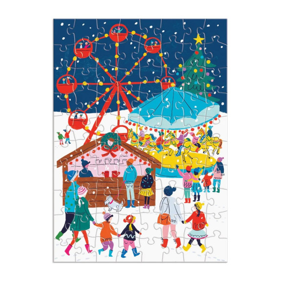 Galison Puzzle adventný kalendár 12 v 1