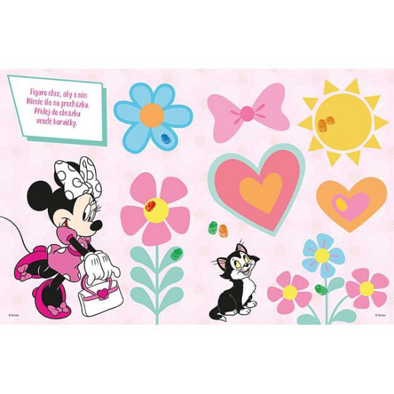 Farebné prstíky Minnie