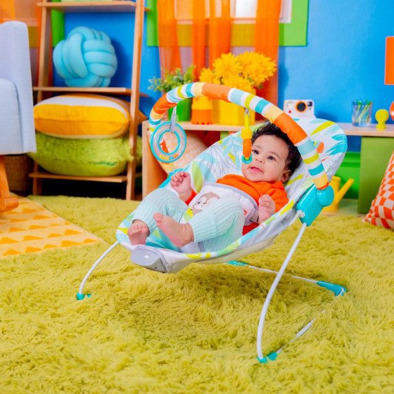 Lehátko vibrujúce Rainforest Vibes™ 0 m+ do 9 kg Bright Starts