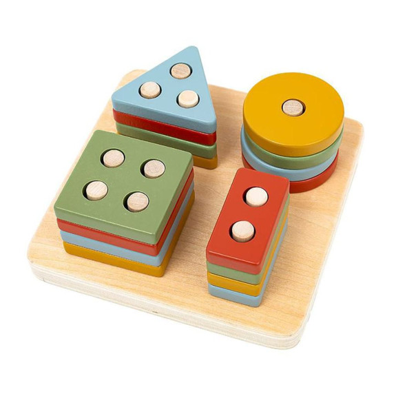 Drevená geometrická skladačka pre najmenších Baby Mix
