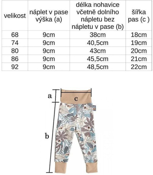 Protišmykové nohavice pre deti na lezenie bio korytnačky zelený lem