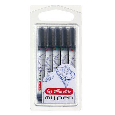 Bombičky atramentové my.pen 5 ks modré Herlitz