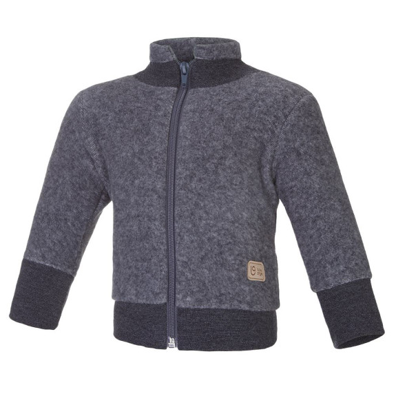 Mikina Fleece Bambus Outlast® tm. sivý melír/pruh bielosivý melír Little Angel