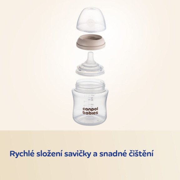 Fľaša antikoliková Natural Shape 330 ml Canpol babies