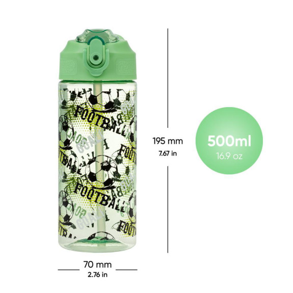 Tritánová fľaša na pitie so slamkou 500 ml Baagl