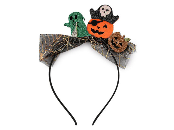 Čelenka do vlasov Halloween / čarodejnica čierna