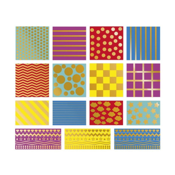 Samolepky Geometrické tvary 150 ks Janod