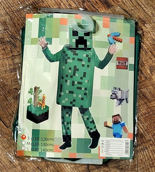Detský kostým Minecraft Creeper Vel. 104-116/S
