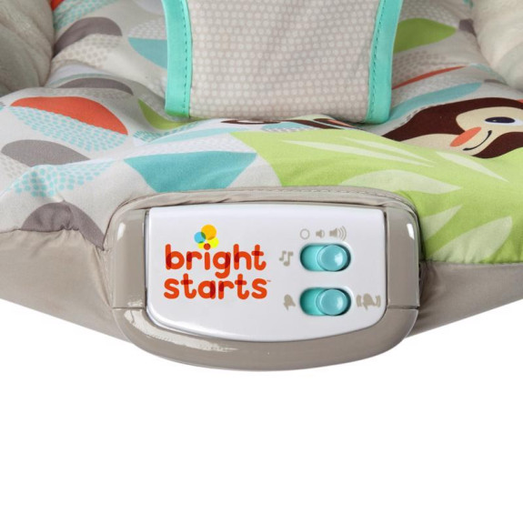 Lehátko vibrujúce s melódiou Happy Safari 0 m+, do 9 kg, 2019 Bright Starts