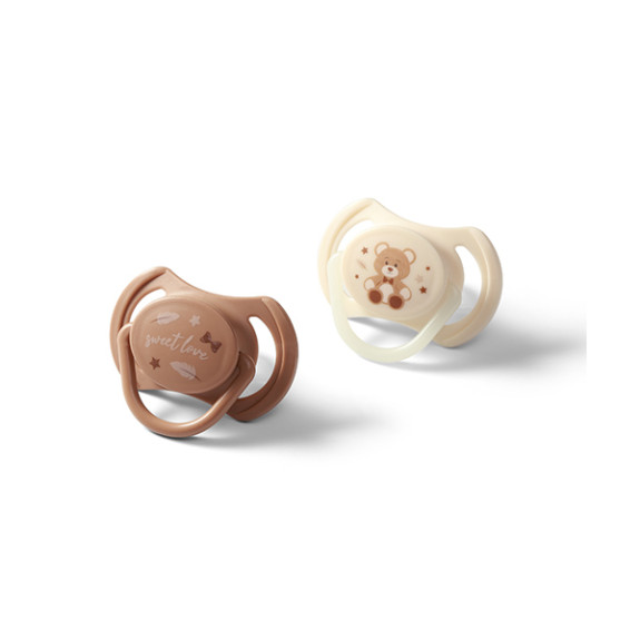 Cumlíky silikónové symetrické 0 - 6 m, 2 ks BabyOno