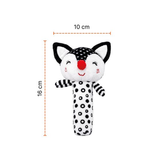 Senzorická pískacia hračka Fox Zopa
