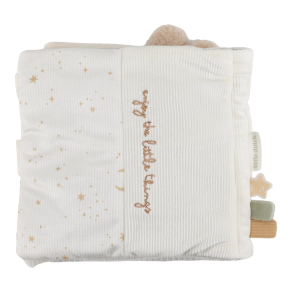 Textilná knižka s aktivitami Newborn Naturals Little Dutch
