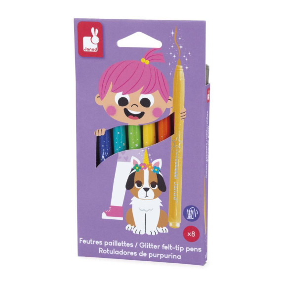 Colorino Magické fixy prepisovacie 10 farieb Janod