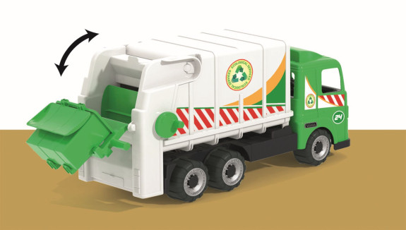 Smetiarske auto s pogumovanými kolesami - dĺžka 50 cm Androni Heavy Trucks