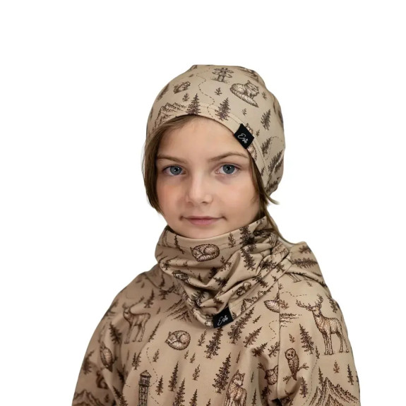 Bavlnený nákrčník Naše Orličky hnedý Esito