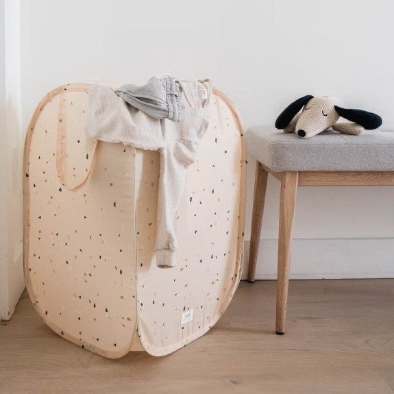 Skladací úložný kôš Recycled Terrazzo Beige 3 SPROUTS