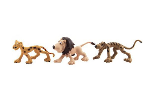 Zvieratká veselé safari ZOO 9-10cm 6 ks