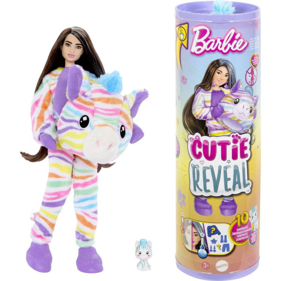 Barbie Cutie reveal barbie farebné sny - zebra