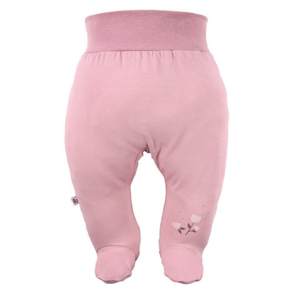 Dojčenské polodupačky Petite ružové kvetinky Eevi